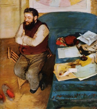Diego Martelli Edgar Degas Peinture à l'huile